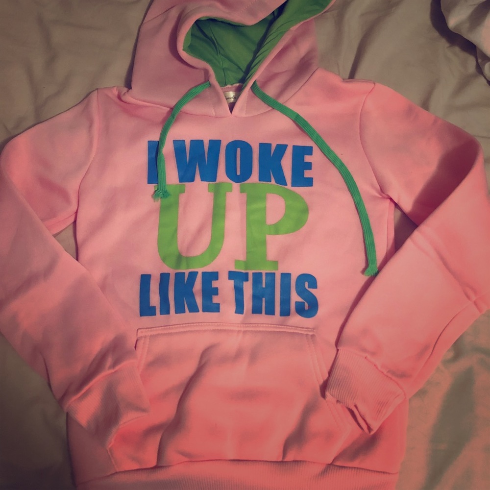 Pink “I Woke Up Like This” Hoodie